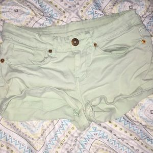 Mint shorts
